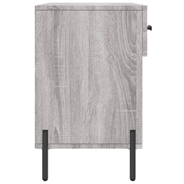 skobænk 102x35x55 cm konstrueret træ grå sonoma-eg