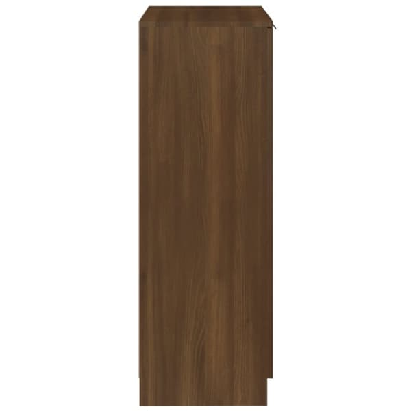 Kenkäkaappi ruskea tammi 59x35x100 cm tekninen puu