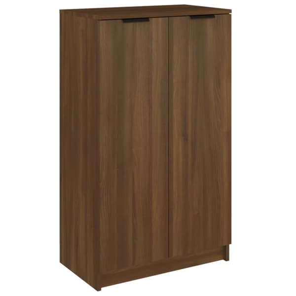 Kenkäkaappi ruskea tammi 59x35x100 cm tekninen puu
