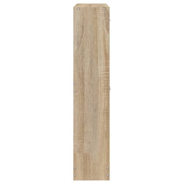 skoskab 59x17x81 cm konstrueret træ egetræ