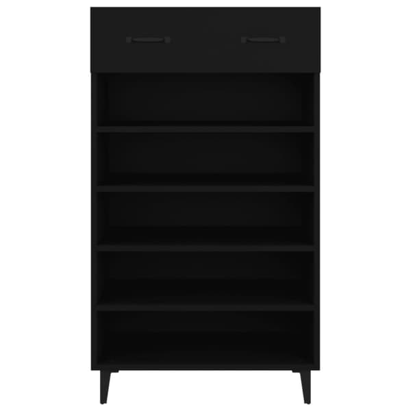 skoreol 60x35x105 cm konstrueret træ sort