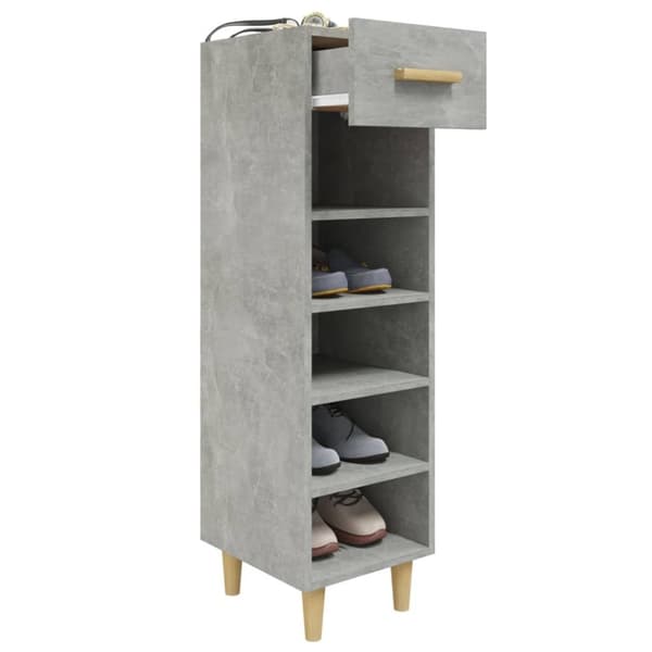 skoreol 30x35x105 cm konstrueret træ betongrå