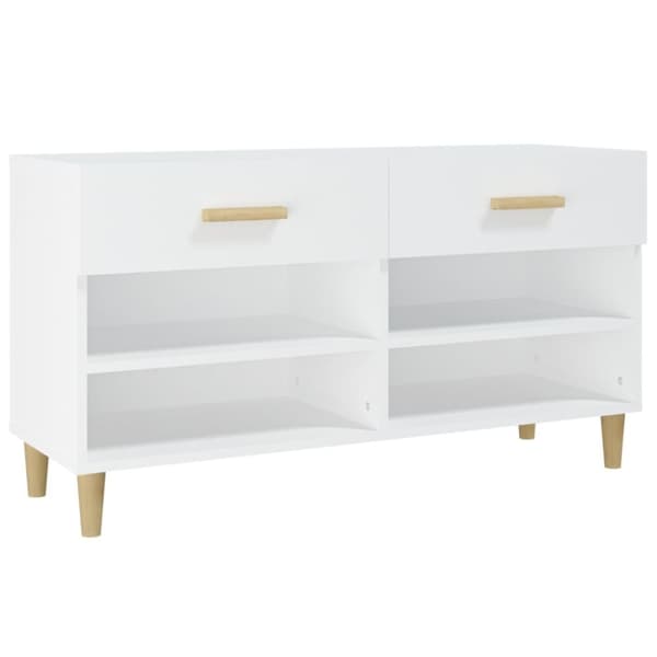skoreol 102x35x55 cm konstrueret træ hvid