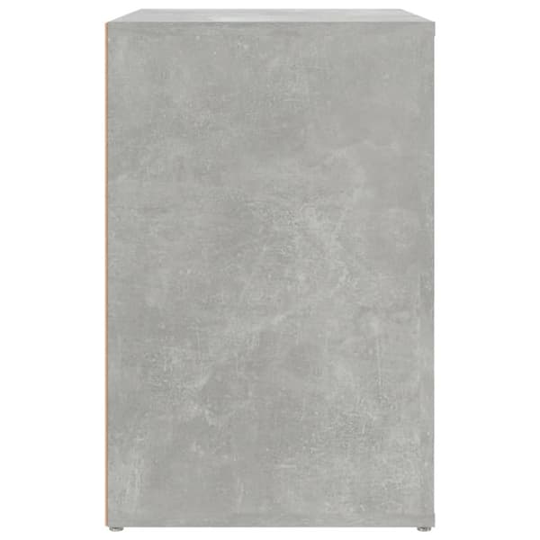 skoreol 130x35x54 cm konstrueret træ betongrå