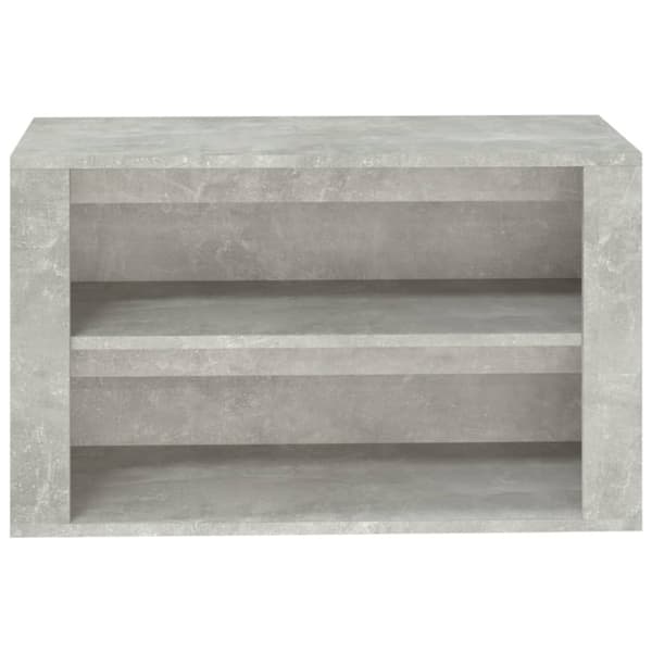Skohylla betonggrå 75x35x45 cm konstruerat trä
