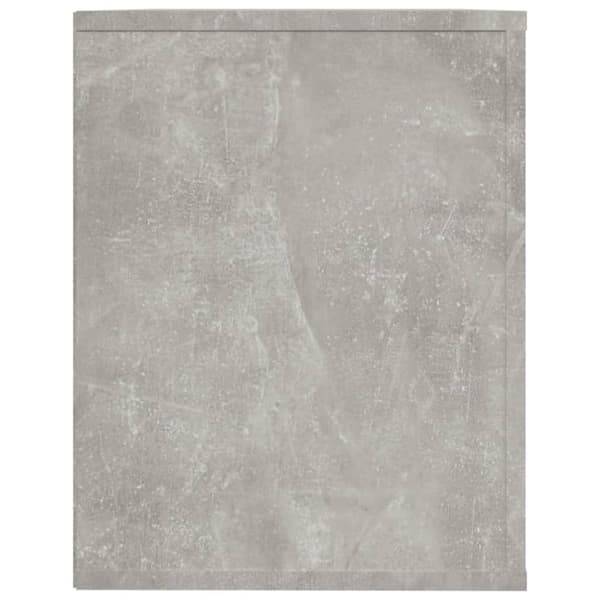 Skohylla betonggrå 75x35x45 cm konstruerat trä