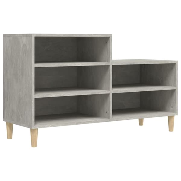 skoreol 102x36x60 cm konstrueret træ betongrå