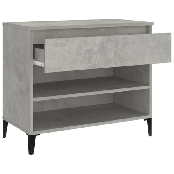 skoreol 70x36x60 cm konstrueret træ betongrå