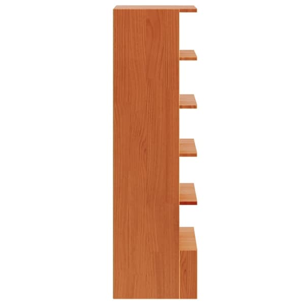 Kenkäkaappi vahanruskea 52x30x104 cm täysi mänty