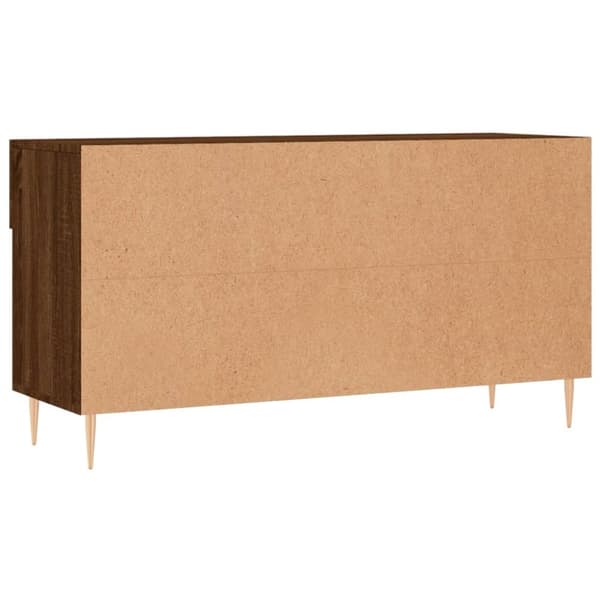 Skobänk brun ek 102x35x55 cm konstruerat trä