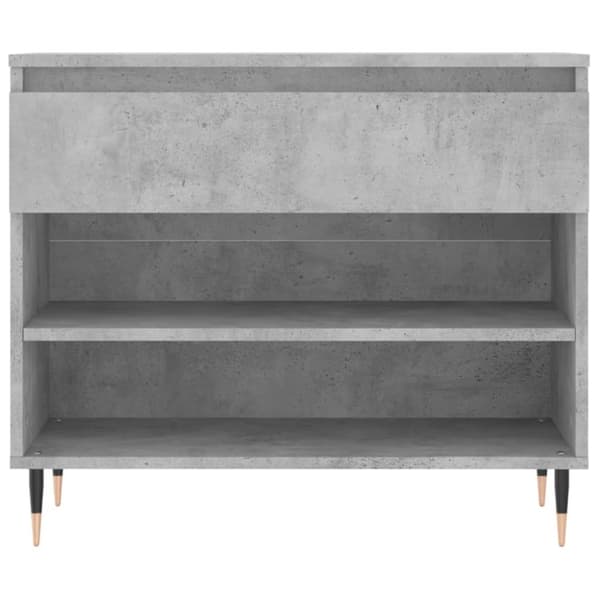 Kenkäkaappi betoninharmaa 70x36x60 cm tekninen puu