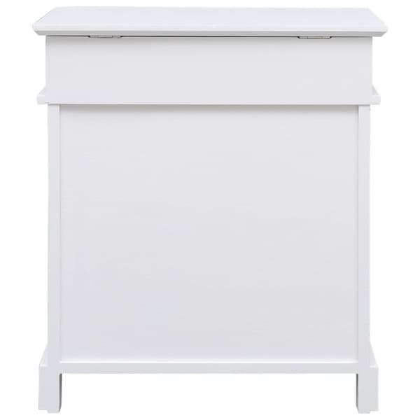 skoskab 50 x 28 x 58 cm kejsertræ hvid