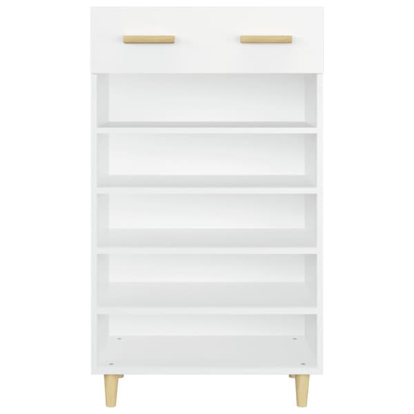 skoreol 60x35x105 cm konstrueret træ hvid