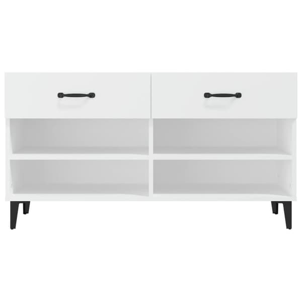 skoreol 102x35x55 cm konstrueret træ hvid