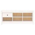 Miniatyrbillede 3 af 10: skoreol 110x38x45,5 cm massivt fyrretræ hvid