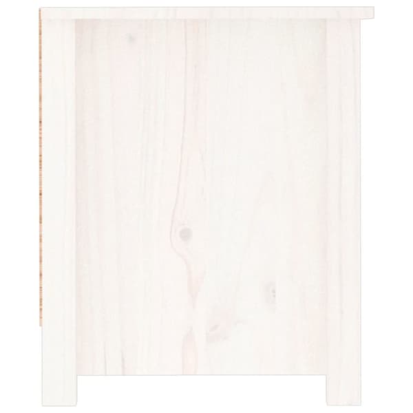 skoreol 110x38x45,5 cm massivt fyrretræ hvid