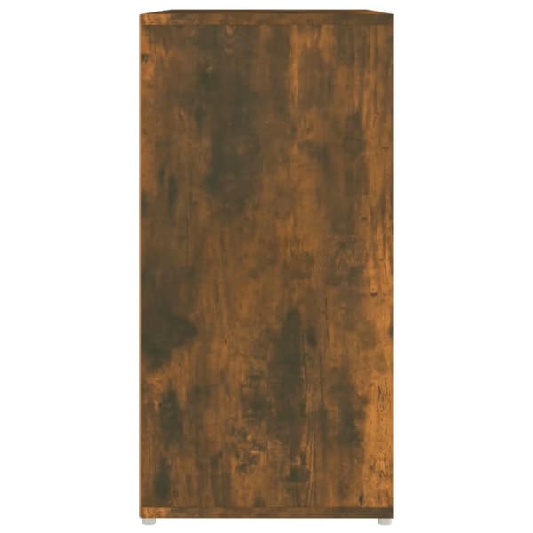 Skoställ rökfärgad ek 60x35x70 cm konstruerat trä