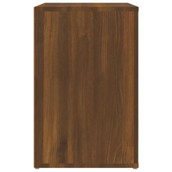 Kenkäkaappi ruskea tammi 130x35x54 cm tekninen puu