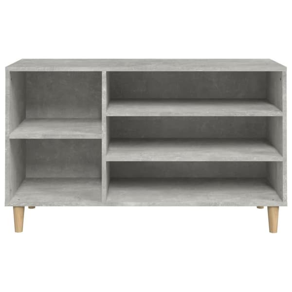 Skoskåp betonggrå 102x36x60 cm konstruerat trä