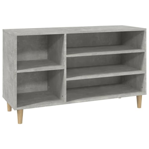 Skoskåp betonggrå 102x36x60 cm konstruerat trä
