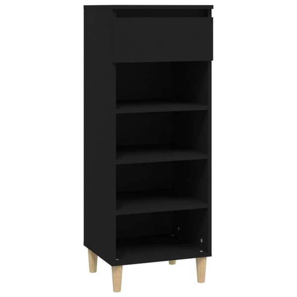 skoreol 40x36x105 cm konstrueret træ sort