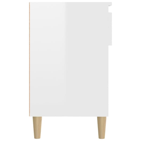 Skoskåp vit högglans 102x36x60 cm konstruerat trä