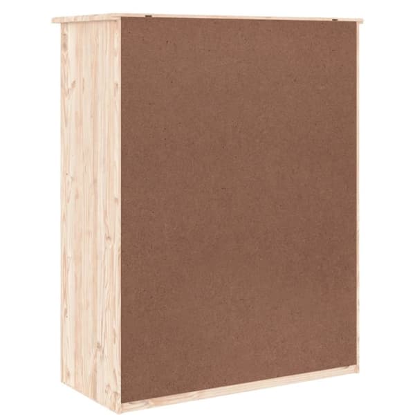 skoskab ALTA 77x35x96 cm massivt fyrretræ