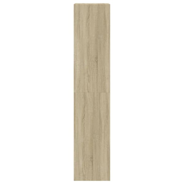 skoskab med 4 vippeskuffer 60x42x204 cm sonoma-eg