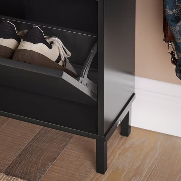 SoBuy Moderne skoskab skoskab med vippefunktion Skobænk Skoholder FSR100