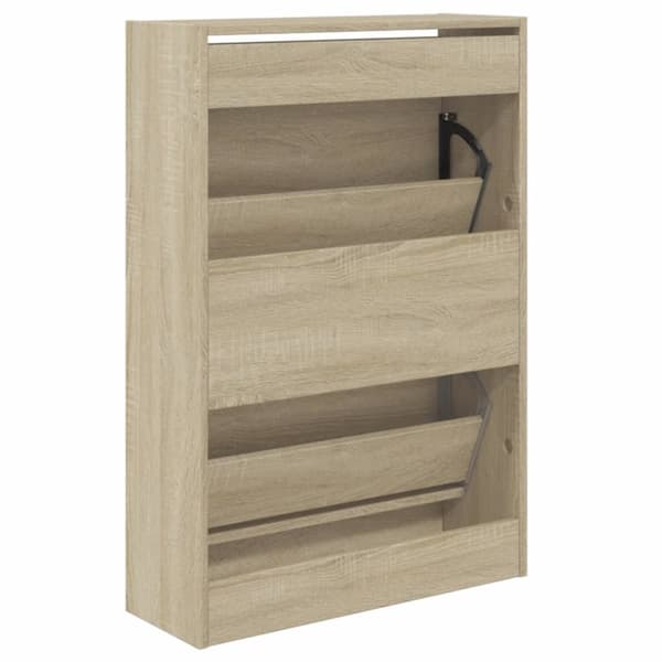 Skohylla sonoma-ek 60x21x87,5 cm konstruerat trä