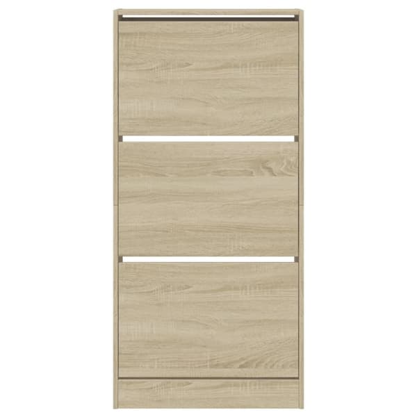 skoreol 60x21x125,5 cm konstrueret træ sonoma-eg