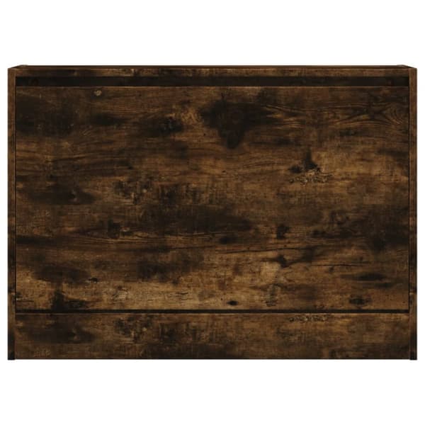 Skohylla rökfärgad ek 80x21x57 cm konstruerat trä