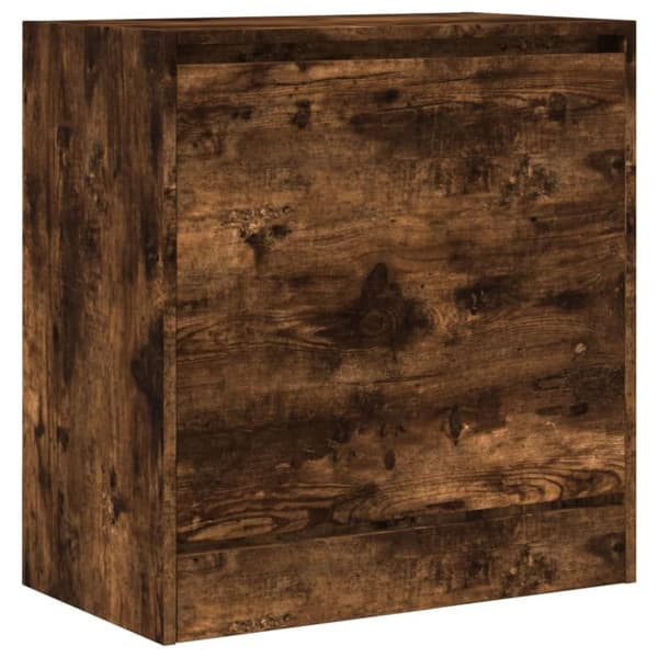 skoreol 60x34x63,5 cm konstrueret træ røget egetræsfarve