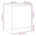 Miniatyrbillede 9 af 10: skoreol 60x42x69 cm konstrueret træ hvid