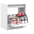 Miniatyrbillede 1 af 10: skoreol 60x42x69 cm konstrueret træ hvid