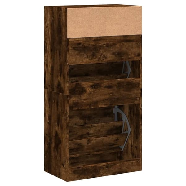Kenkäkaappi savutammi 60x34x116 cm tekninen puu