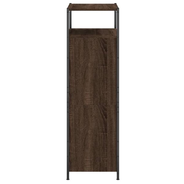 skoreol 60x34x112 cm konstrueret træ brun egetræsfarve