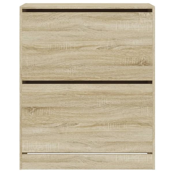 skoreol 80x34x96,5 cm konstrueret træ sonoma-eg