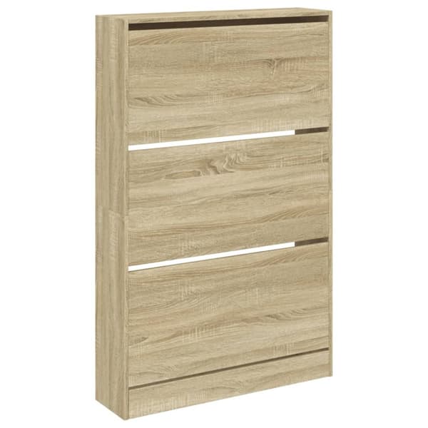 skoreol 80x21x125,5 cm konstrueret træ sonoma-eg