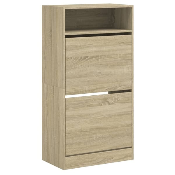 skoreol 60x34x116 cm konstrueret træ sonoma-eg