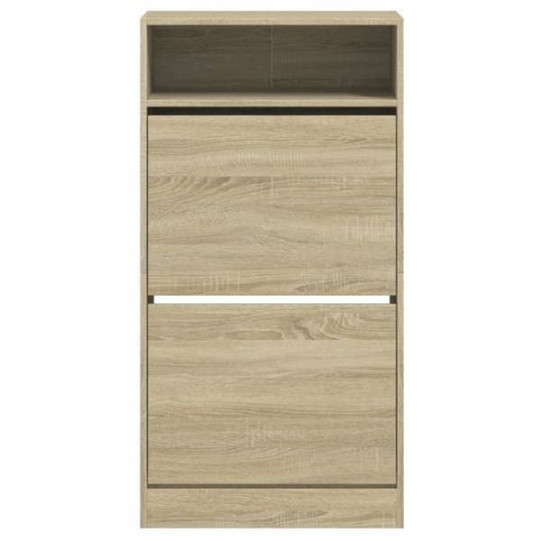 skoreol 60x34x116 cm konstrueret træ sonoma-eg