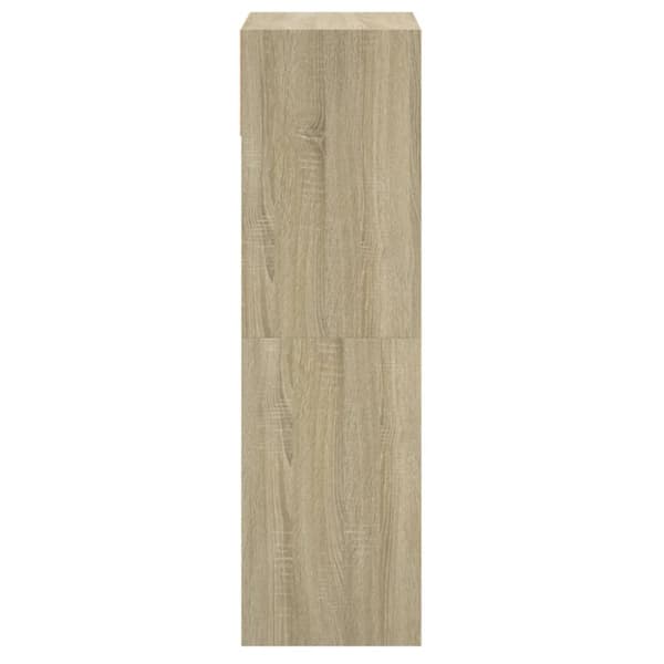 skoreol 60x34x116 cm konstrueret træ sonoma-eg
