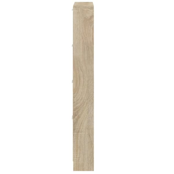 skoskab 59x17x150 cm konstrueret træ egetræ