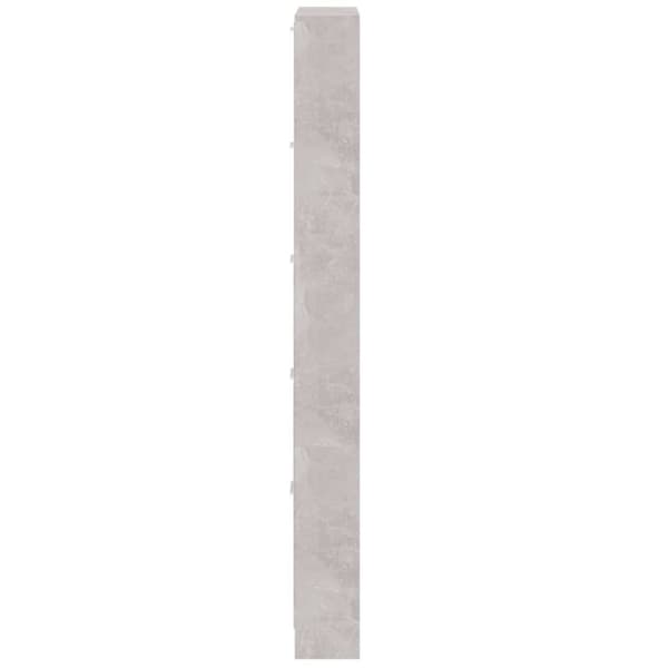 skoskab 59x17x169 cm konstrueret træ betongrå