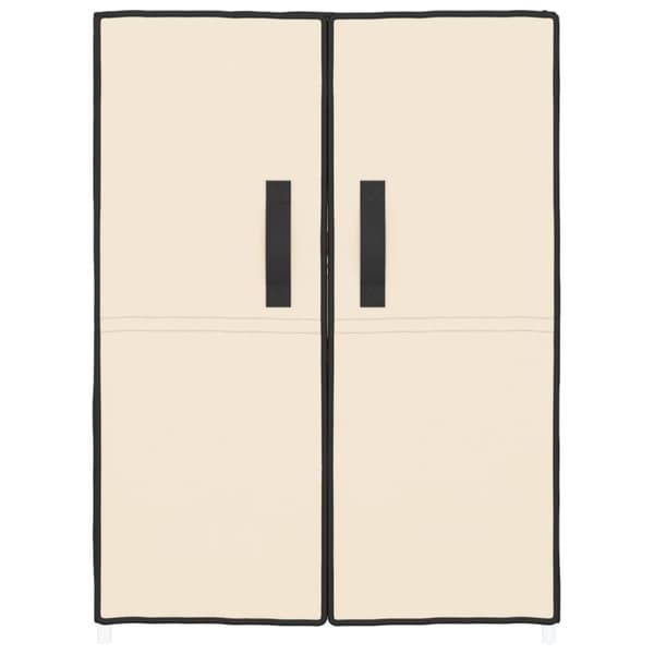 skoskab 60x28x90 stof cremefarvet
