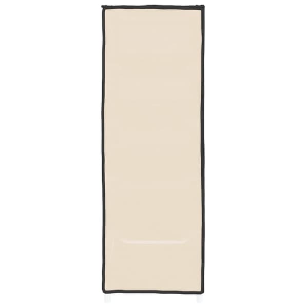 skoskab 60x28x90 stof cremefarvet