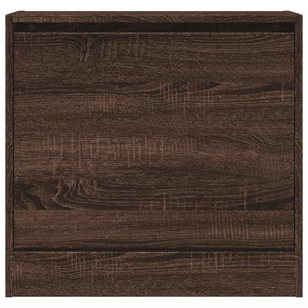 Skohylla brun ek 60x21x57 cm konstruerat trä