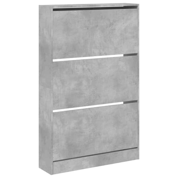 skoreol 80x21x125,5 cm konstrueret træ betongrå