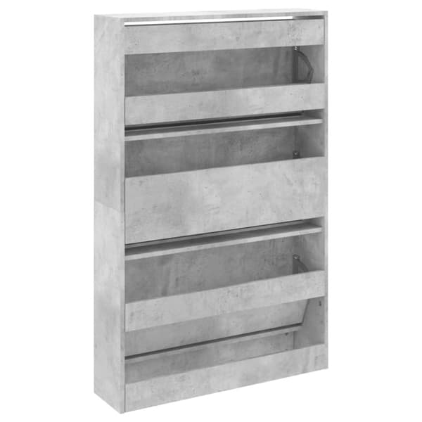 skoreol 80x21x125,5 cm konstrueret træ betongrå