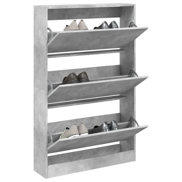 skoreol 80x21x125,5 cm konstrueret træ betongrå